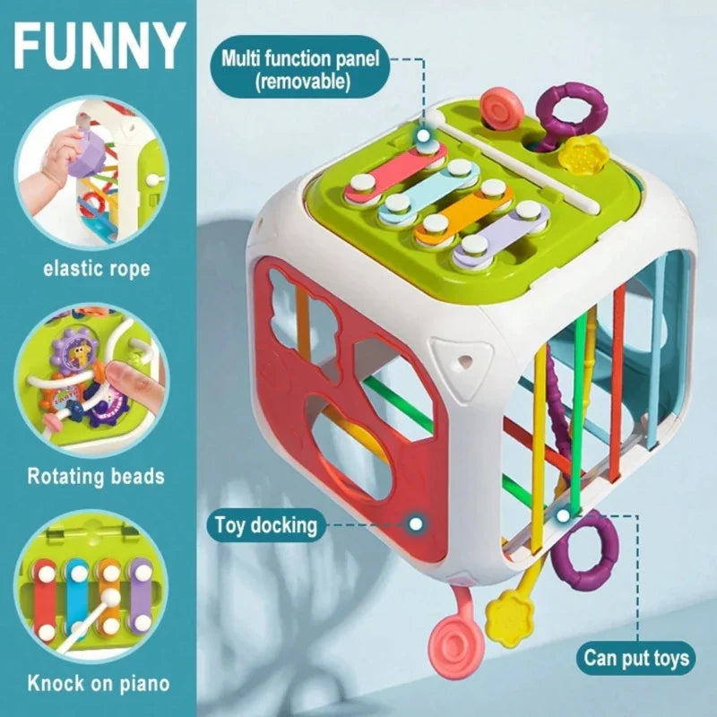 WOOPIE BABY Sensoryczna Edukacyjna Kostka Aktywności - zabawki-dla-dziewczynki