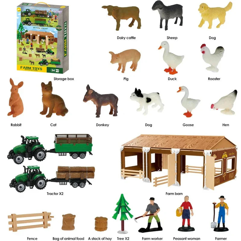 WOOPIE Zestaw Mały Farmer XL Figurki Gospodarstwo - zabawki-dla-dziewczynki