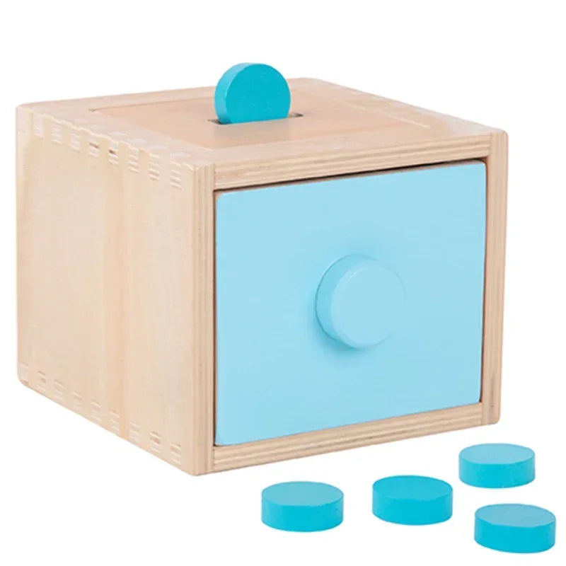 Montessori sorter drewniany WOOPIE GREEN szuflada edukacyjna zabawka - zabawki-dla-dziewczynki