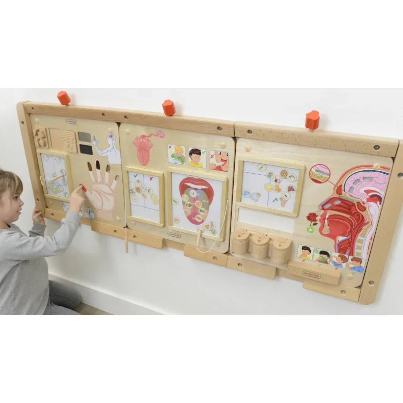 MASTERKIDZ tablica zmysł dotyku Montessori nauka i rozwój dzieci - zabawki-dla-dziewczynki