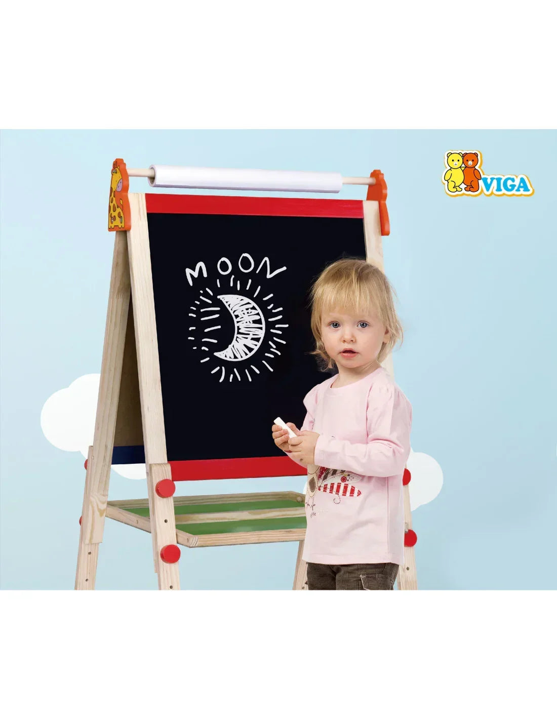 Dwustronna tablica dla dzieci nauka pisania i rysowania - zabawki-dla-dziewczynki