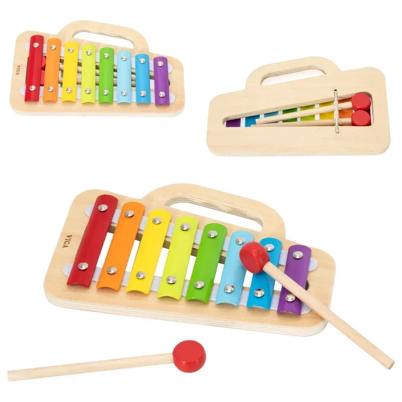 VIGA cymbałki drewniane zabawka muzyczna Montessori - zabawki-dla-dziewczynki