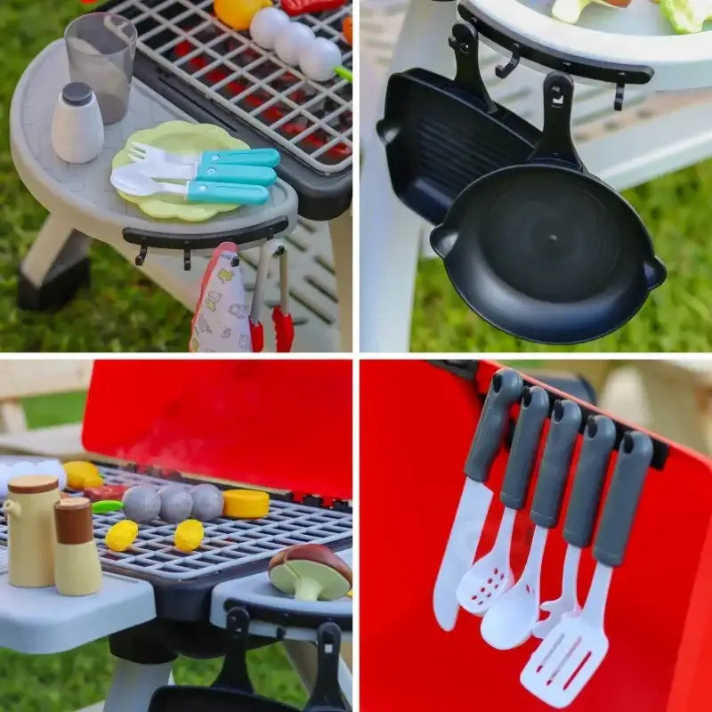 Grill Woopie kuchnia ogrodowa para LED zestaw XL zabawka edukacyjna - zabawki-dla-dziewczynki