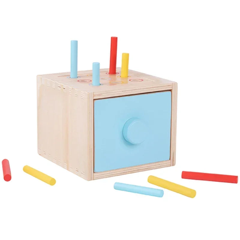 Sorter Montessori WOOPIE GREEN drewniana szuflada dla dzieci edukacja - zabawki-dla-dziewczynki