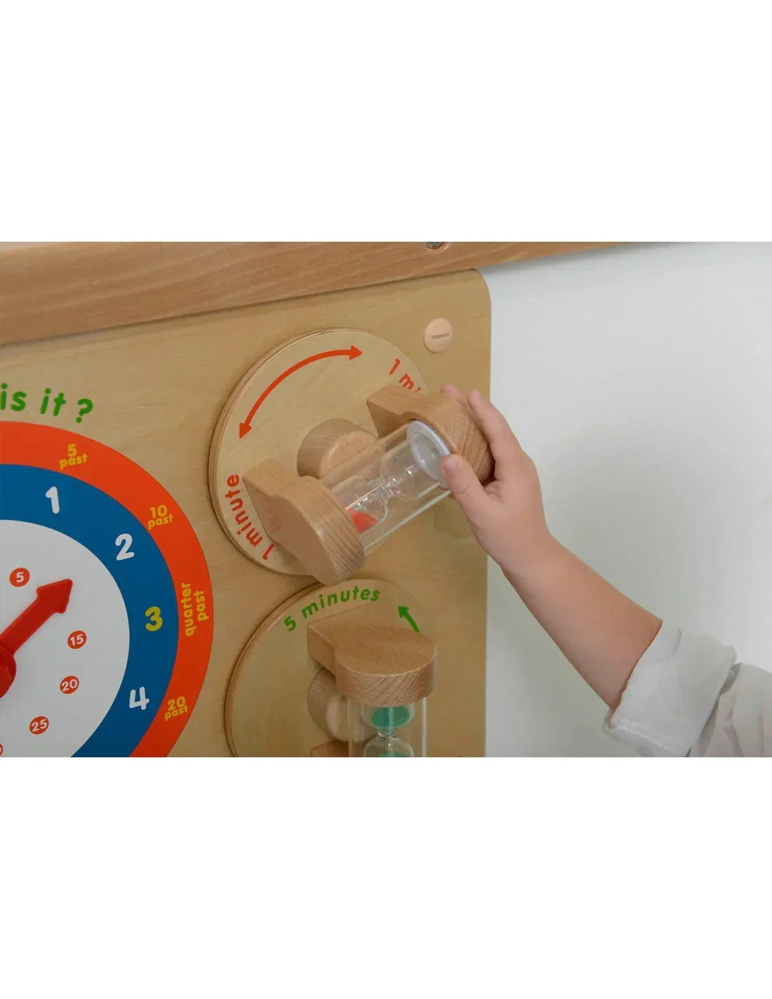 Montessori zegar edukacyjny ścienny do nauki czasu - zabawki-dla-dziewczynki
