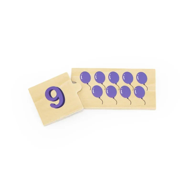 Drewniane puzzle VIGA liczby edukacyjne Montessori - zabawki-dla-dziewczynki