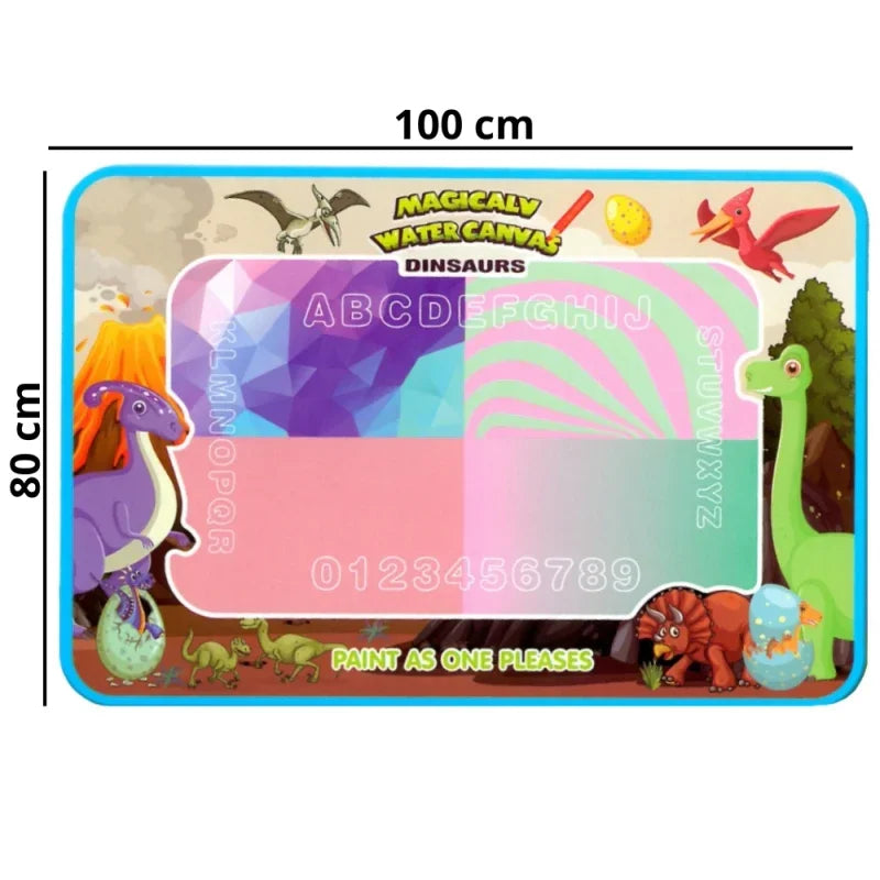 WOOPIE Magiczna Mata Wodna do Malowania XXL Pieczątki Cyferki 100x80 cm - zabawki-dla-dziewczynki