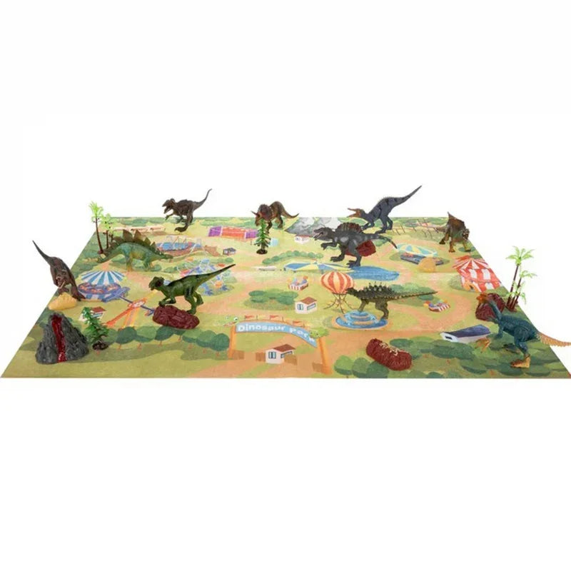 Figurki dinozaurów XXL WOOPIE z matą do zabawy dzieci - zabawki-dla-dziewczynki