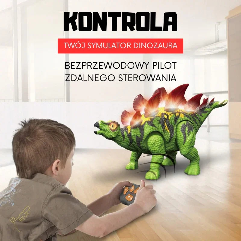 WOOPIE Dinozaur Zdalnie Sterowany RC Robot Stegozaur - zabawki-dla-dziewczynki