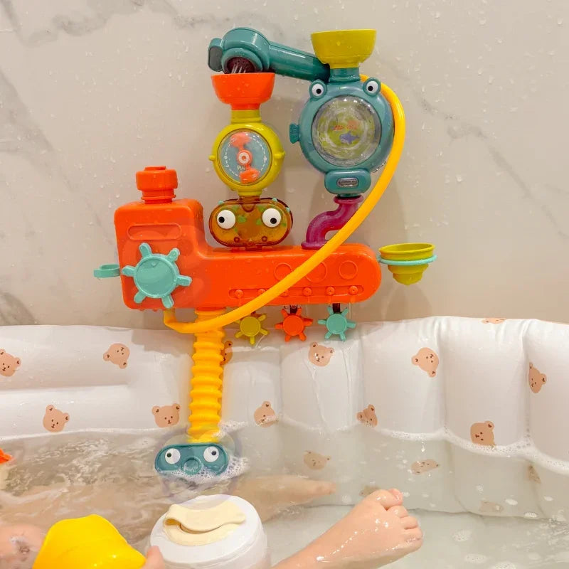 WOOPIE BABY Zabawka do Kąpieli Kranik Prysznic Fontanna Przelewowa Kaczuszka - zabawki-dla-dziewczynki