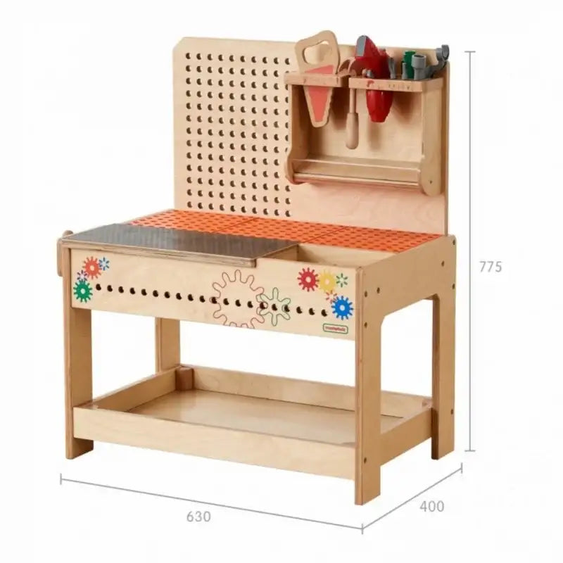MASTERKIDZ Drewniany Warsztat Montessori STEM z Narzędziami - zabawki-dla-dziewczynki