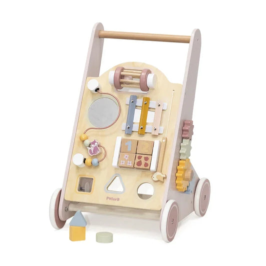 VIGA PolarB Drewniany Pchacz Chodzik Różowy - zabawki-dla-dziewczynki