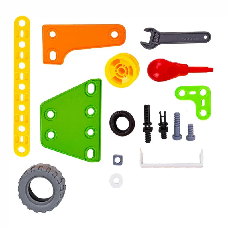 WOOPIE Zestaw Klocki Konstrukcyjne Pojazdy STEM 163 el. - zabawki-dla-dziewczynki