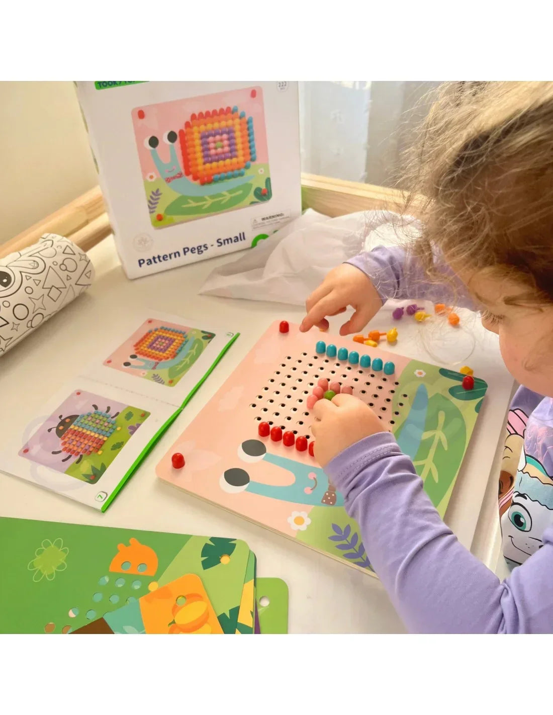 4-TOOKY TOY Układanka z Pinezkami Kołki Wpinaczka-4