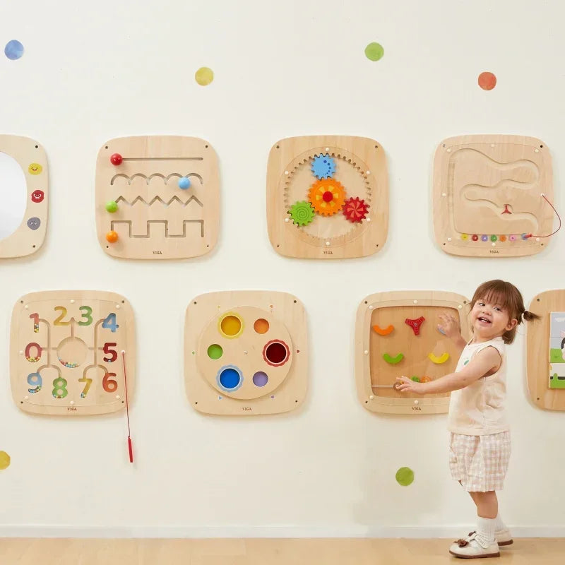 VIGA tablica manipulacyjna sensoryczna zabawka edukacyjna - zabawki-dla-dziewczynki