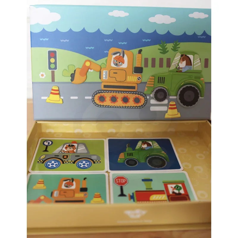TOOKY TOY Magnetyczne pudełko 80 el układanka edukacyjna dla dzieci - zabawki-dla-dziewczynki