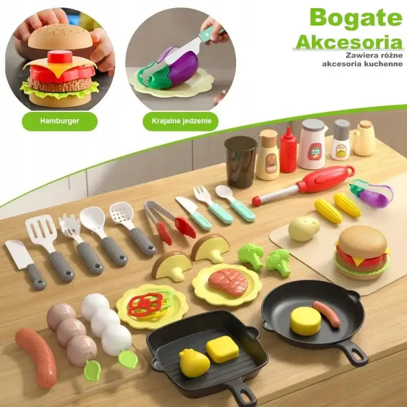 Interaktywny grill Woopie kuchnia ogrodowa para LED zestaw dla dzieci - zabawki-dla-dziewczynki