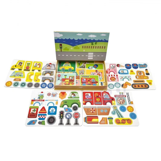 Układanka Montessori TOOKY TOY magnetyczna zabawa edukacyjna dla dzieci - zabawki-dla-dziewczynki