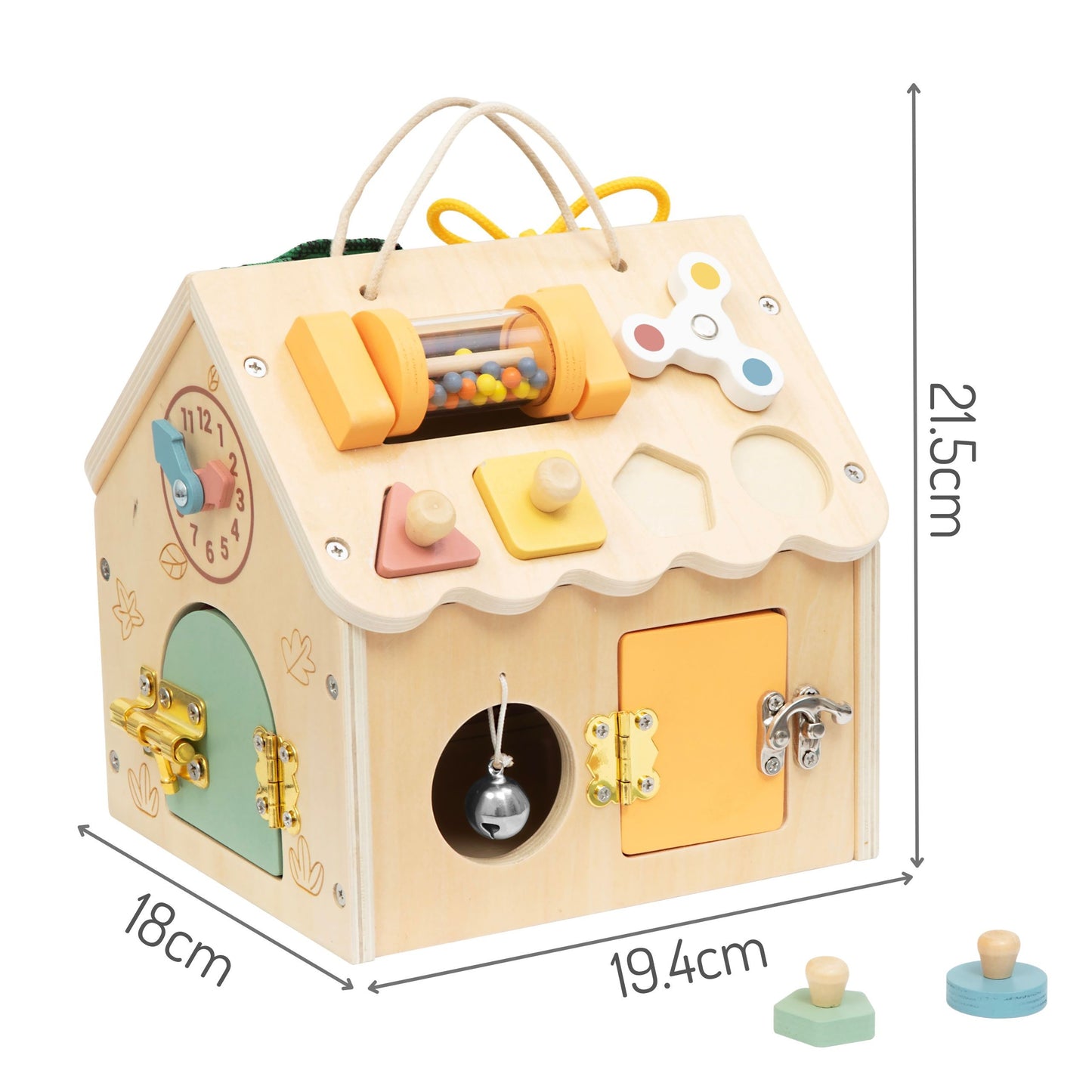 6-TOOKY TOY Drewniany Domek Manipulacyjny-6