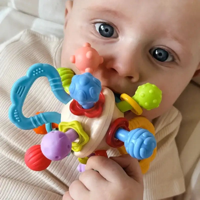 Grzechotka 2w1 WOOPIE BABY dla noworodków - zabawki-dla-dziewczynki