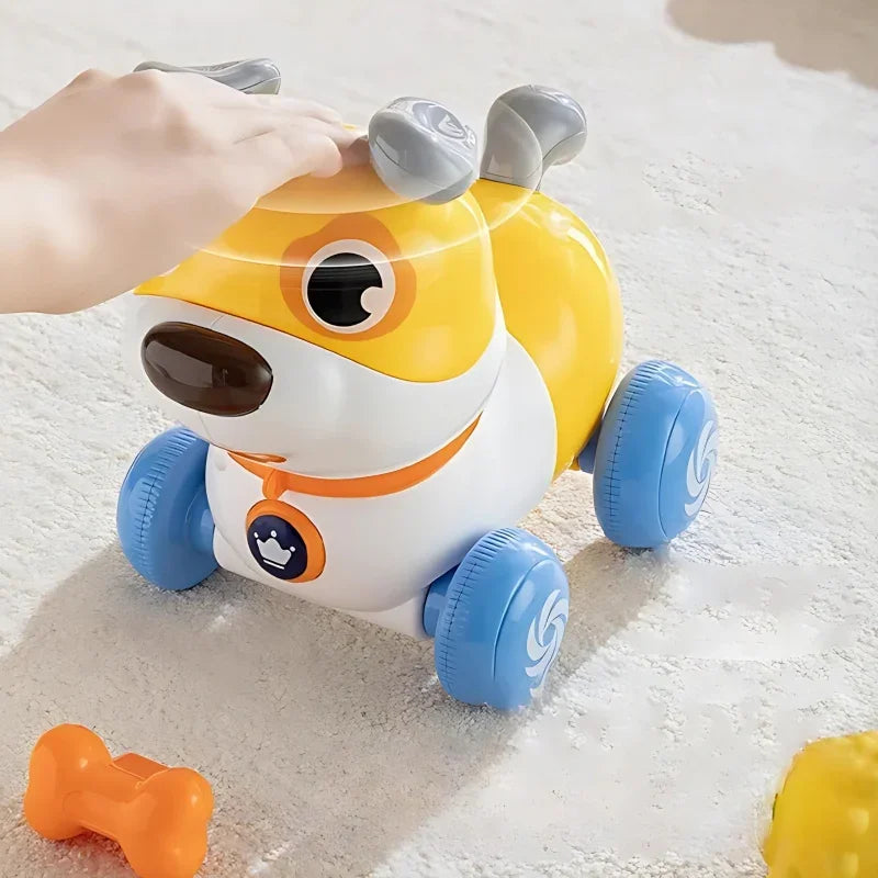 WOOPIE Interaktywny Piesek 2w1 Pchacz Szczekający 360° 6m+ - zabawki-dla-dziewczynki