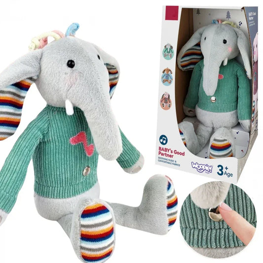 WOOPIE BABY interaktywny słonik przytulanka z dźwiękiem i światłem - zabawki-dla-dziewczynki