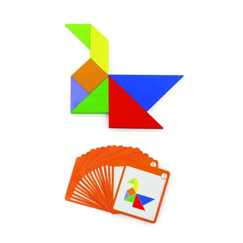 Gra logiczna VIGA tangram drewniany certyfikat FSC - zabawki-dla-dziewczynki