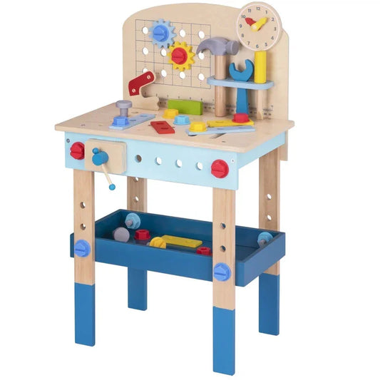 TOOKY TOY drewniany stół do majsterkowania warsztat dla dzieci - zabawki-dla-dziewczynki