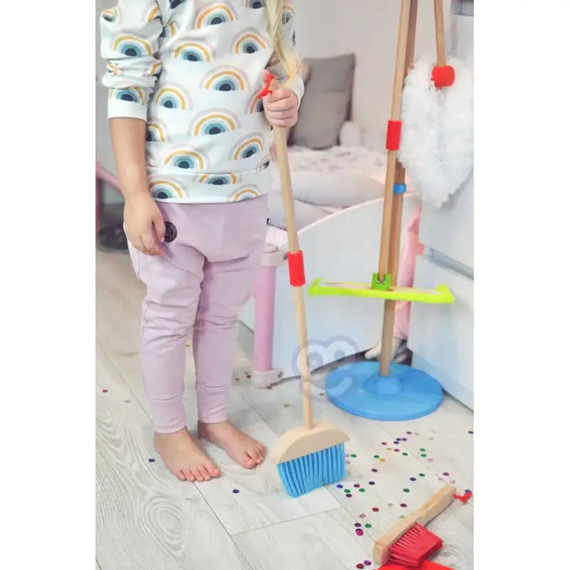 Zestaw TOOKY TOY drewniany do sprzątania 6 elementów edukacyjna zabawka - zabawki-dla-dziewczynki
