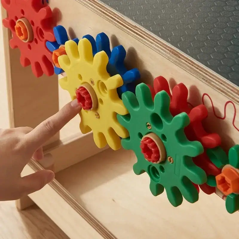 MASTERKIDZ Drewniany Warsztat Montessori STEM z Narzędziami + Akcesoria - zabawki-dla-dziewczynki