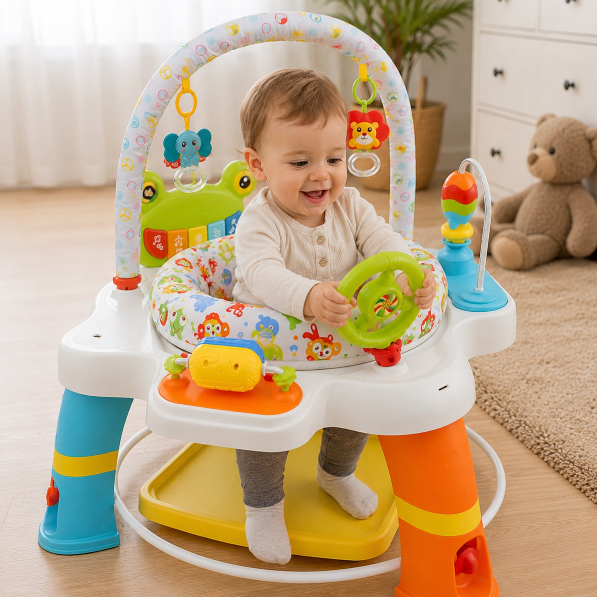 2-WOOPIE BABY Siedzisko Obrotowe Interaktywne Centrum Aktywności 12m+-2