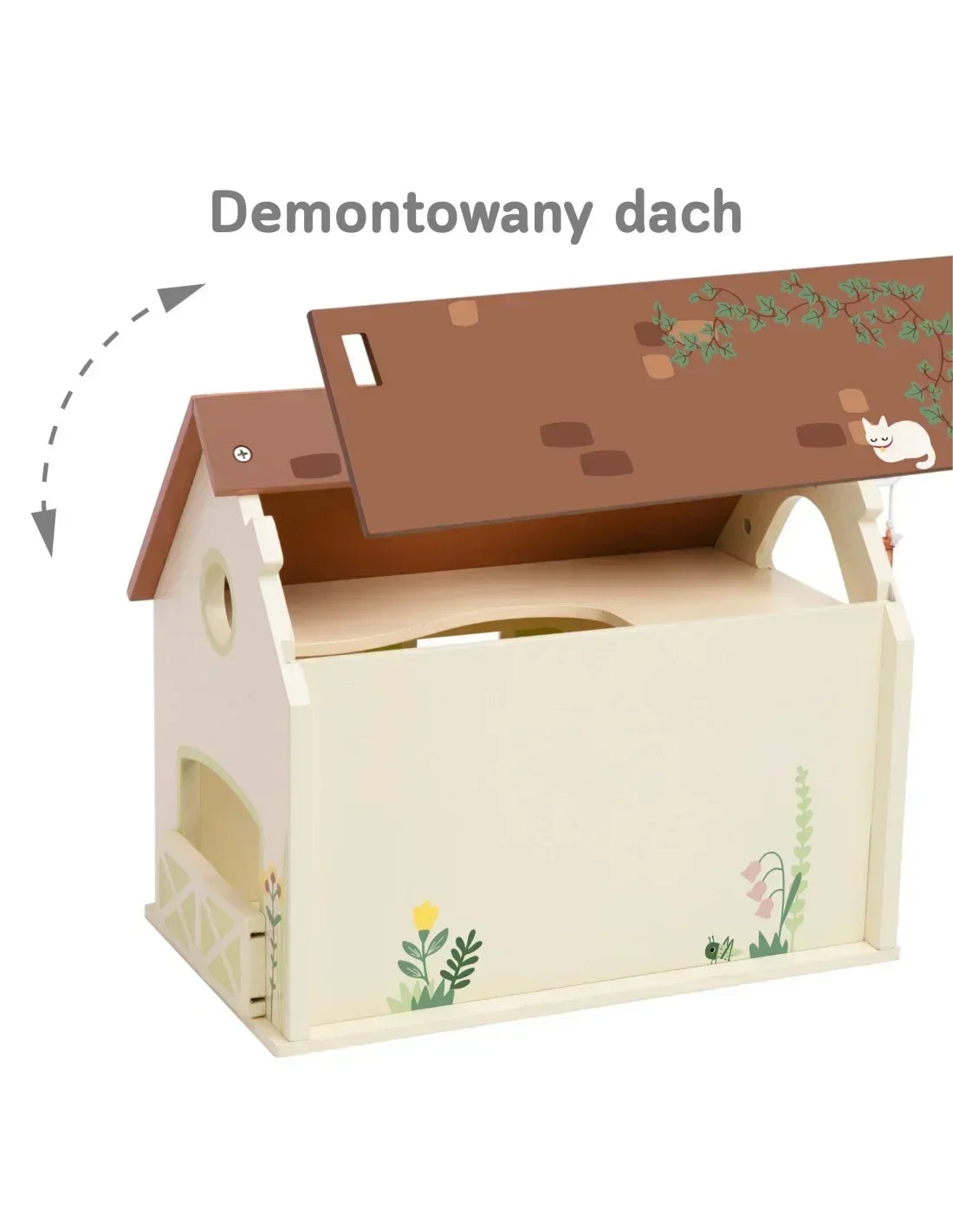 Drewniany domek farma CLASSIC WORLD z figurkami zwierząt gospodarskich - zabawki-dla-dziewczynki