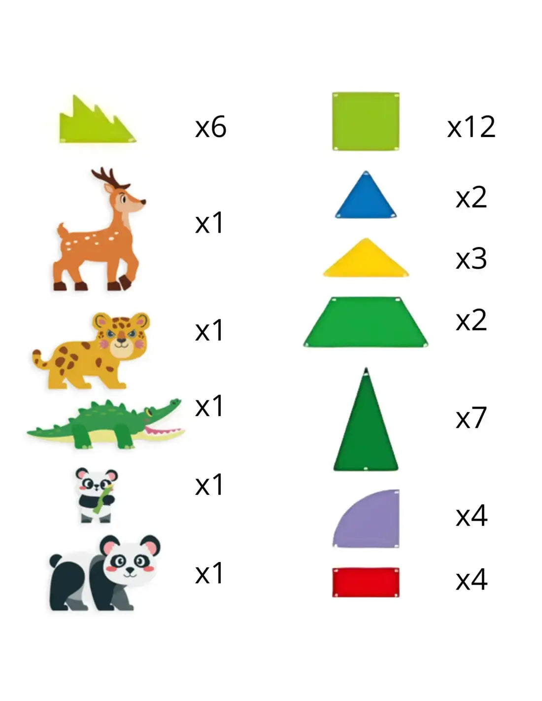 Klocki magnetyczne WOOPIE 3D 45 el. rozwój dziecka