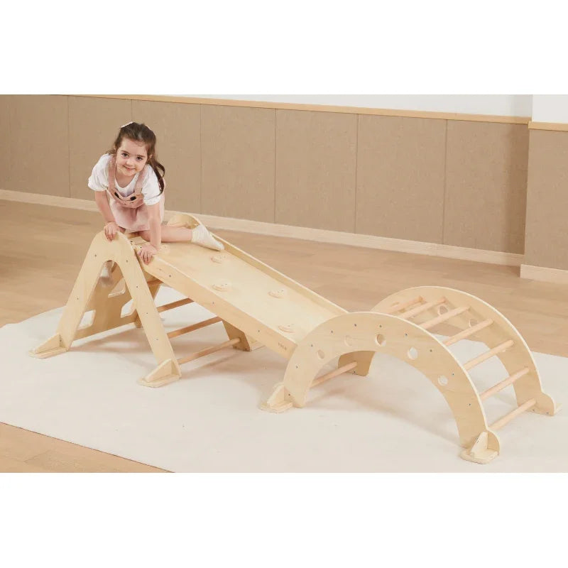 VIGA Drewniany Bujak Naturalny Montessori - zabawki-dla-dziewczynki