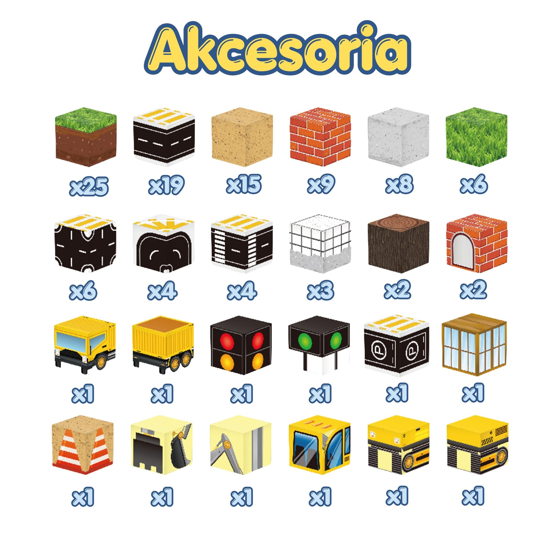4-WOOPIE Magnetyczne Klocki Konstrukcyjne Plac Budowy 115 el.-4