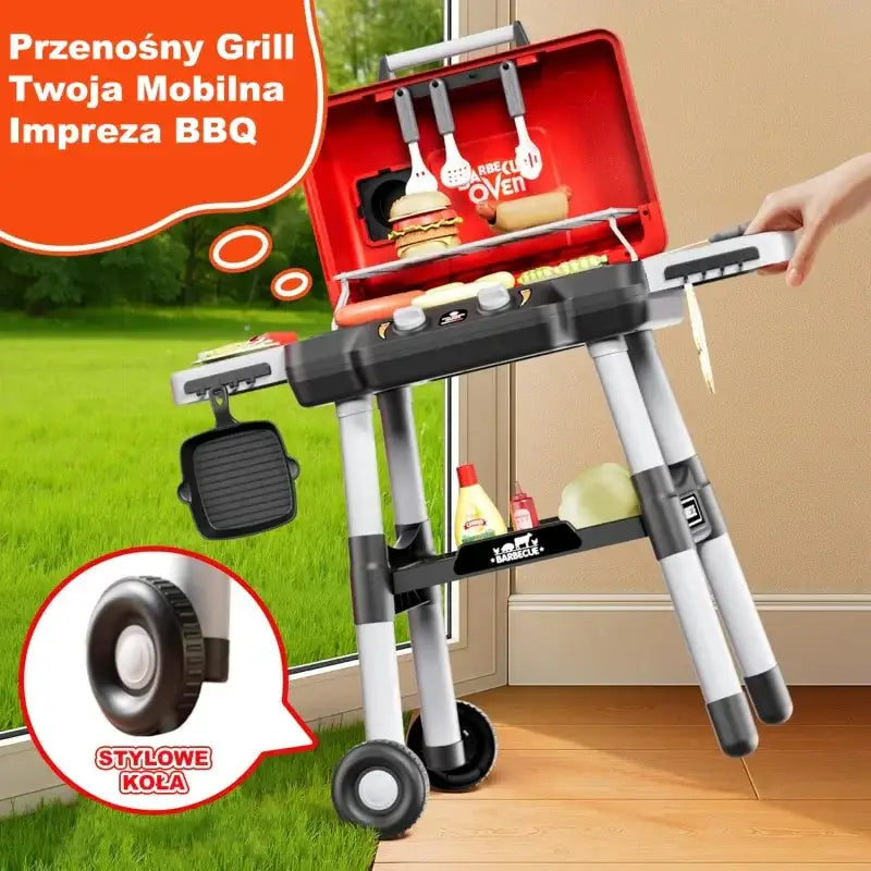 Grill Woopie kuchnia ogrodowa LED zestaw XL zabawka edukacyjna - zabawki-dla-dziewczynki