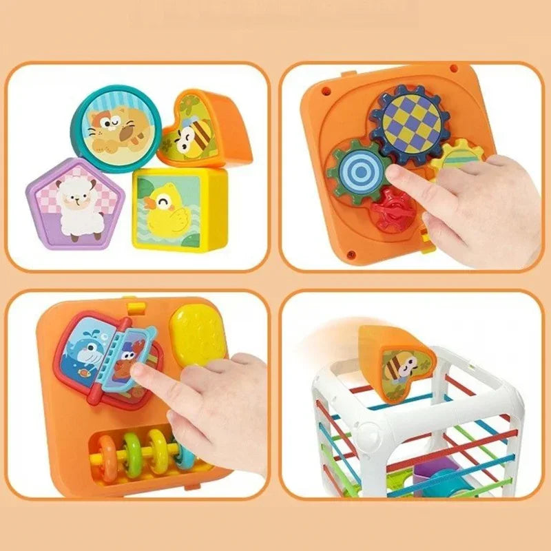 WOOPIE Sorter 4w1 kształty interaktywna zabawka edukacyjna - zabawki-dla-dziewczynki