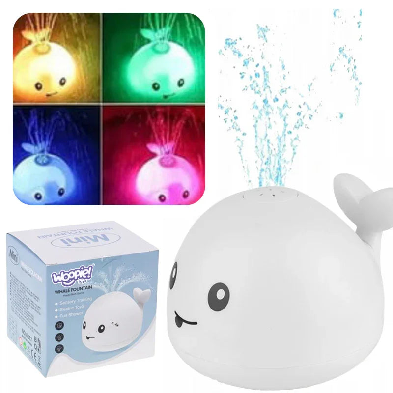 WOOPIE BABY Zabawka do Kąpieli Wieloryb Tryskający Wodą Fontanna LED - zabawki-dla-dziewczynki