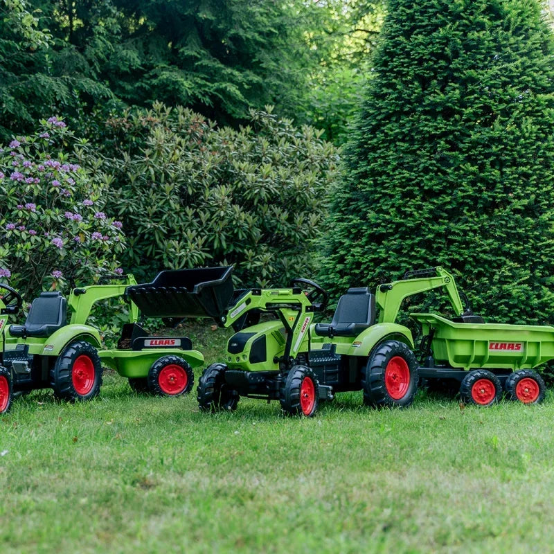 Traktor na pedały CLAAS z przyczepką zabawka FALK - zabawki-dla-dziewczynki