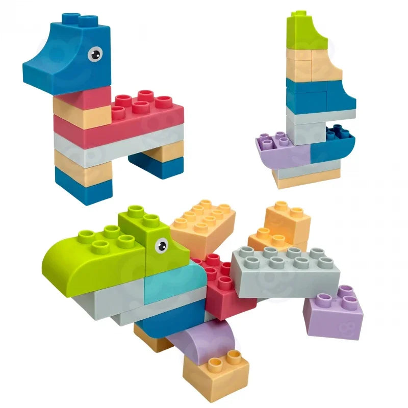 WOOPIE Klocki Soft Blocks Zestaw 99 Elementów w Pudełku - zabawki-dla-dziewczynki