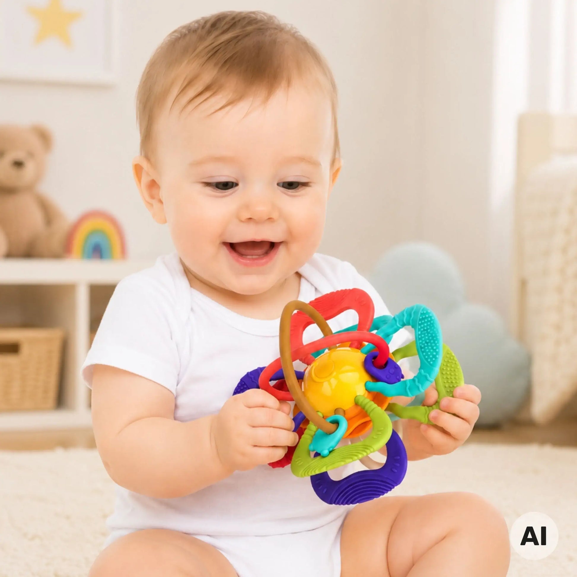 Sensoryczna piłka dla niemowląt WOOPIE BABY
