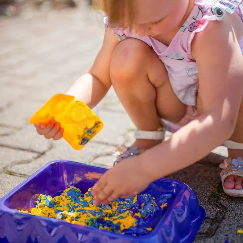 WOOPIE Piasek Kinetyczny 0,6 kg Zestaw Jednorożec Stolik z Foremkami - zabawki-dla-dziewczynki