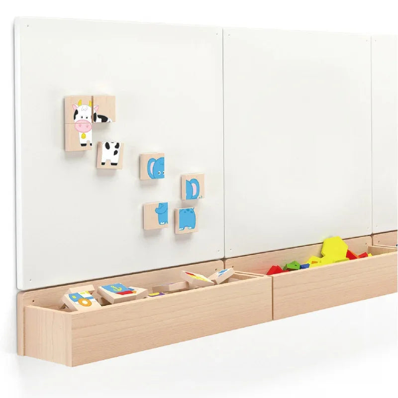 Viga Drewniane Puzzle Magnetyczne Zwierzęta Układanka Certyfikat FSC - zabawki-dla-dziewczynki