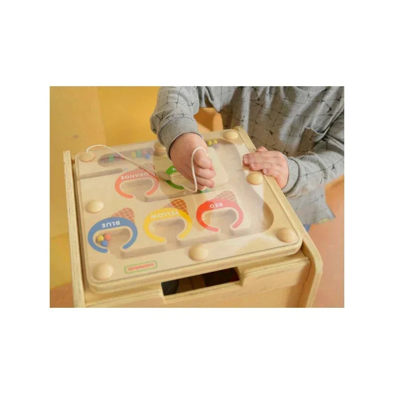 MASTERKIDZ Sorter Kolorów EDU z magnetycznym labiryntem dla maluchów - zabawki-dla-dziewczynki