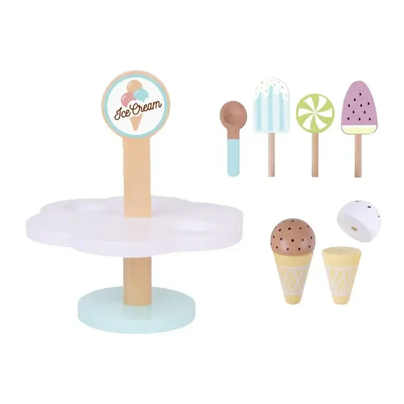 TOOKY TOY magnetyczne lody drewniane na stojaku dla dzieci - zabawki-dla-dziewczynki