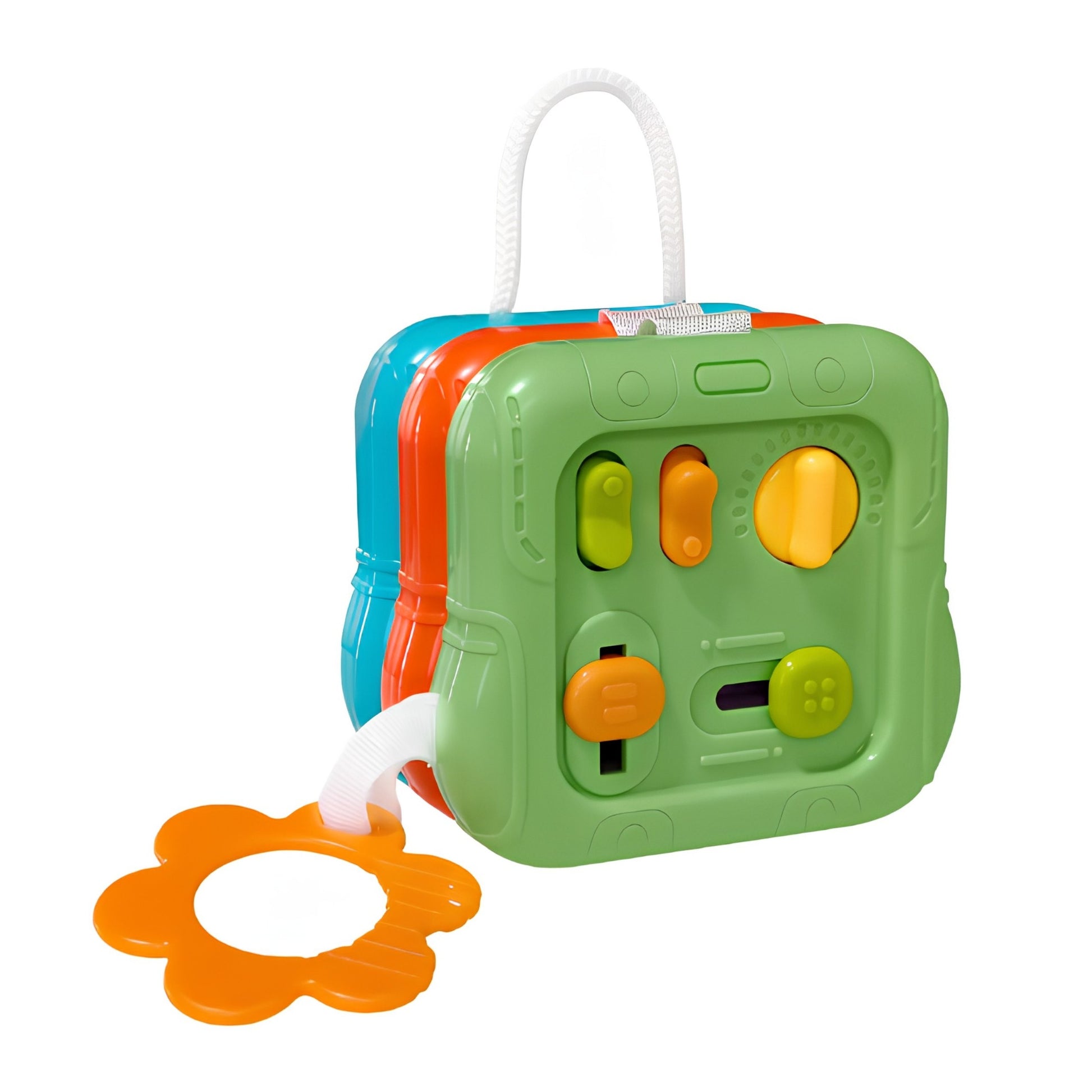 2-WOOPIE BABY Kostka Sensoryczna Manipulacyjna 6w1 Edukacyjna Zabawka Interaktywna-2