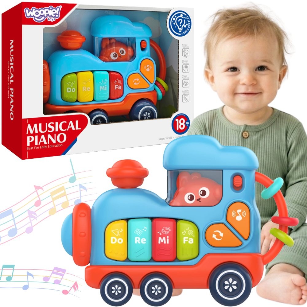 1-WOOPIE BABY Interaktywne Muzyczne Pianinko Lokomotywa-1