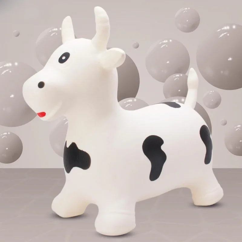 WOOPIE Skoczek Gumowy do Skakania Krówka + Pompka - zabawki-dla-dziewczynki