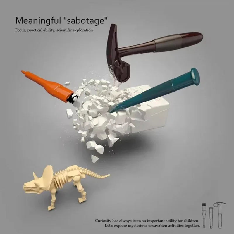 WOOPIE Wykopalisko "Mały Archeolog" 6 Szkieletów Dinozaurów - zabawki-dla-dziewczynki