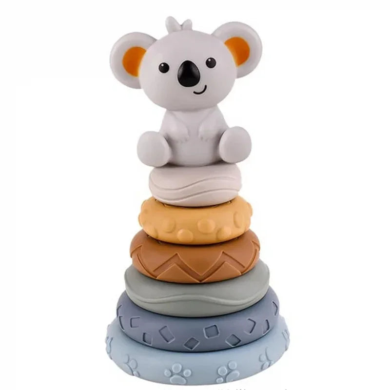Woopie piramidka Koala 2w1 gryzak rozwija zmysły dziecka - zabawki-dla-dziewczynki
